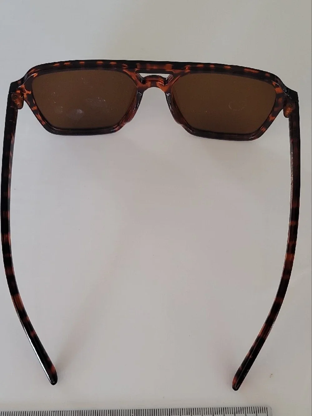 Tortoiseshell Square Sunglasses - Brown Lenses